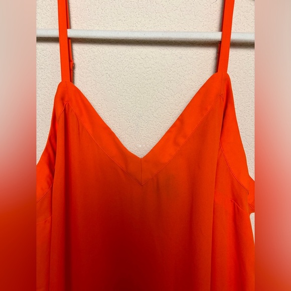 NWT Torrid Orange Tangerine Tango Georgette Tunic Camisole Tank 1X 14/16 - Picture 3 of 10